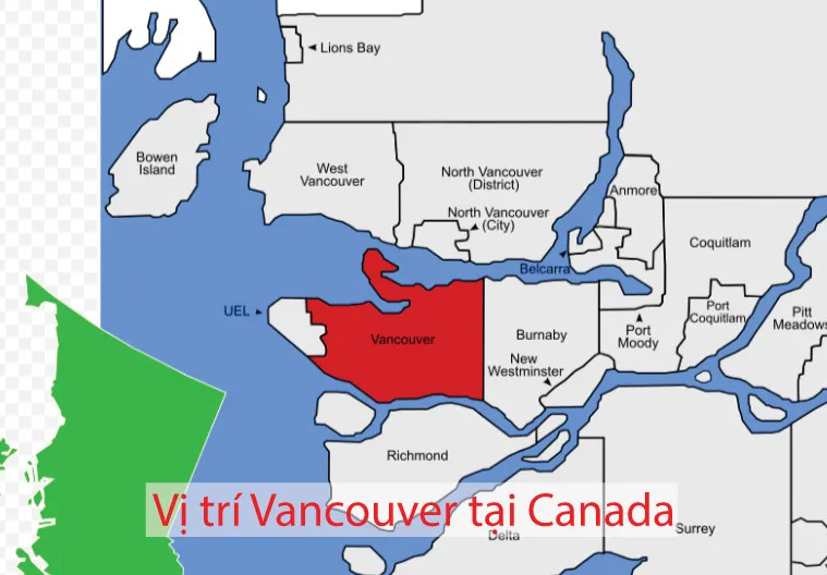 Vancouver là thành phố lớn nằm ở miền tây Canada