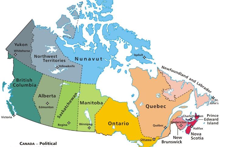 Các tỉnh bang tại Canada